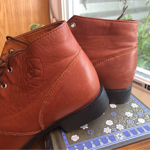 Ariat Heritage Lacer Kiltie Brown Leather Boot - Picture 5 of 9